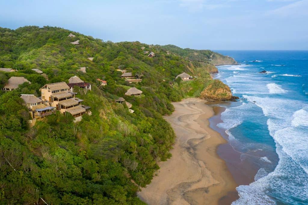 Ferienwohnung Lazuli Cielo - Beachfront Loft San Agustinillo Exterior foto